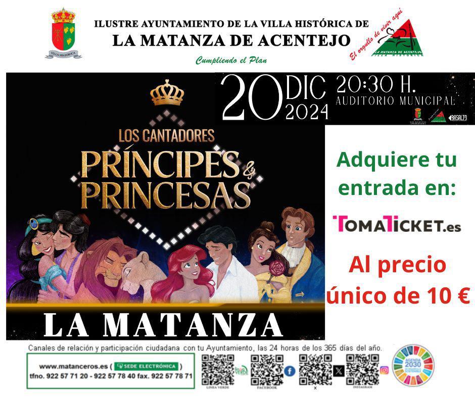 Los Cantadores Principes y Princesas Auditorio Municipal La Matanza