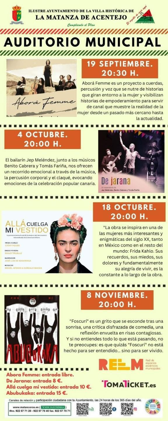 VUELVE LA CULTURA A LA MATANZA DE ACENTEJO