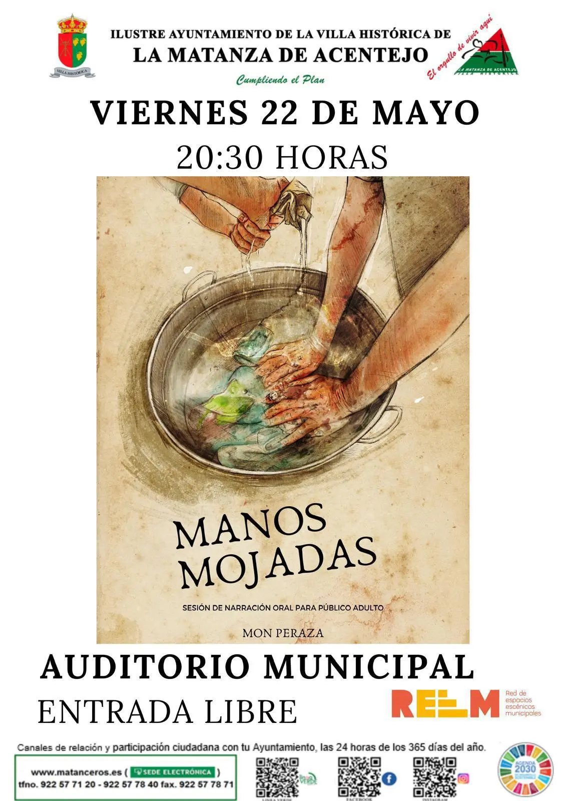 Obra de teatro "Manos Mojadas"
